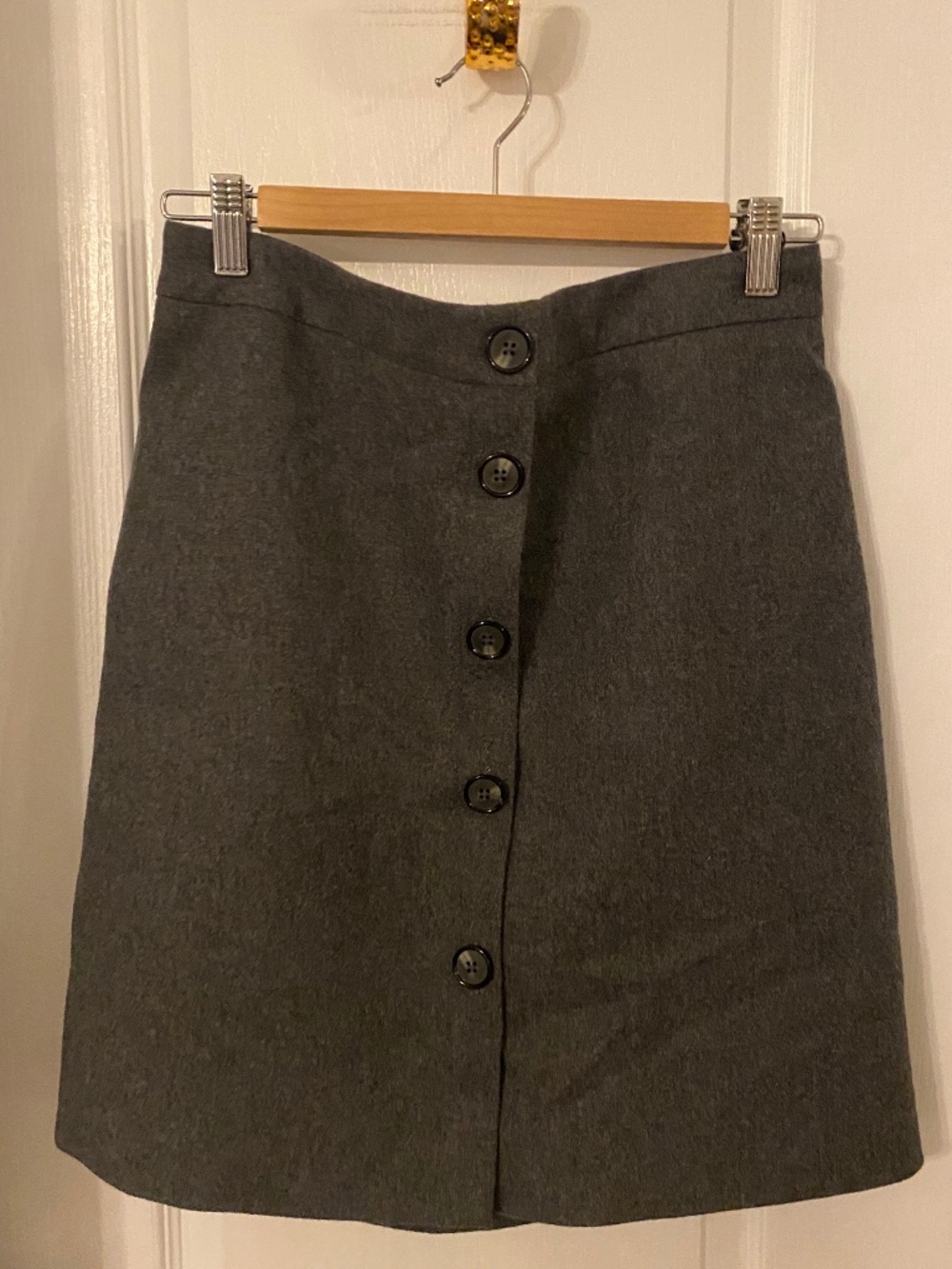 Felted Wool-Blend A-Line Skirt